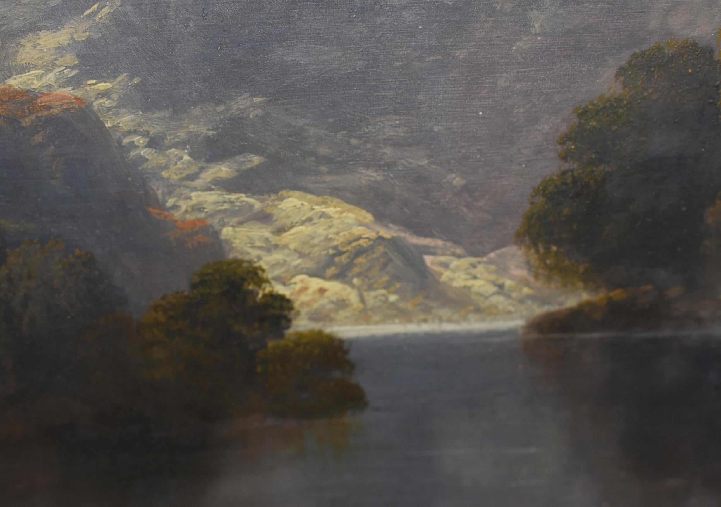 American Landscape Oil Painting by Earnest T Fredericks Yosemite In Good Condition In Potters Bar, GB