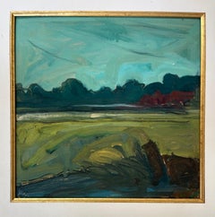 American Landscape Painting in the Manner of Albert York (1928-2009) Signed.