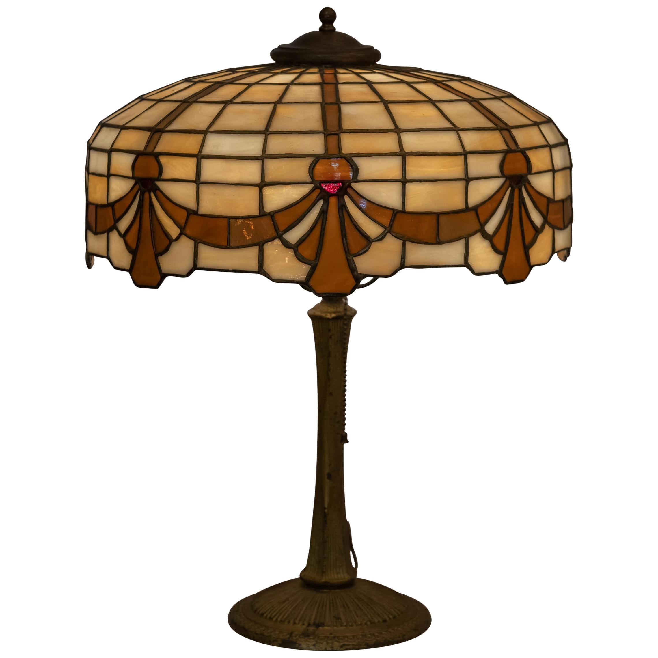 leaded glass table lamps