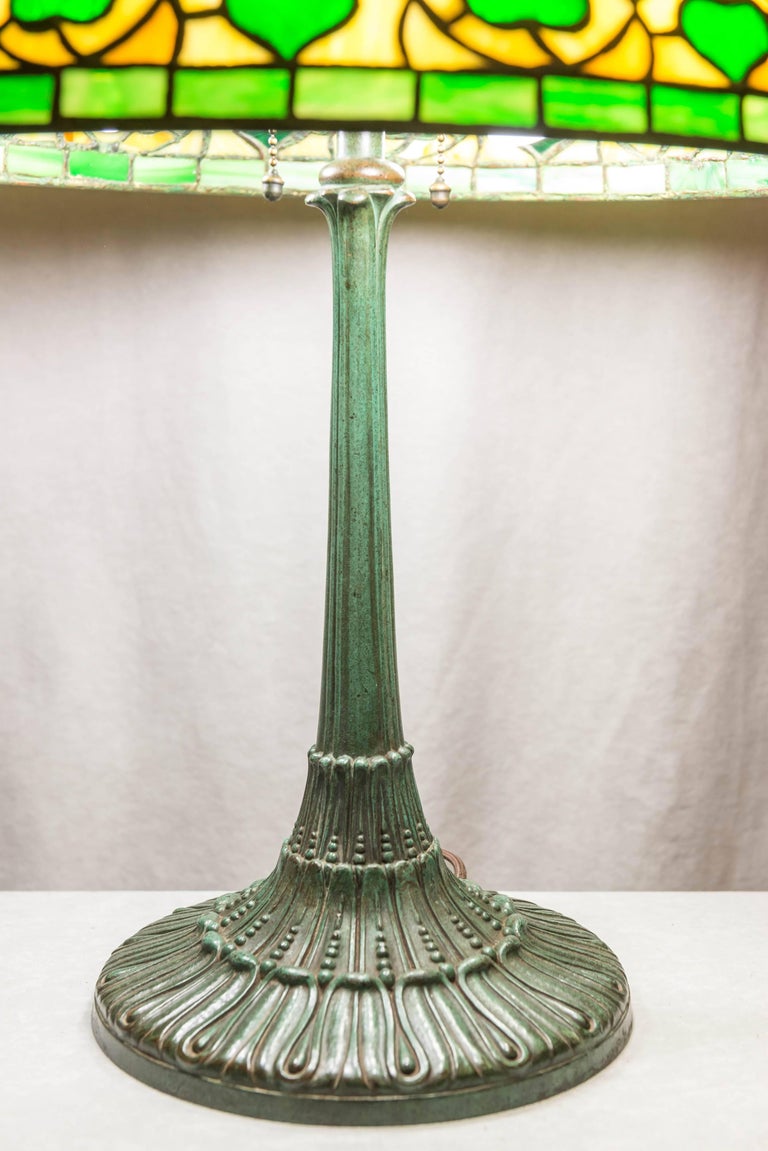 American Leaded Glass Table Lamp By Wilkinson Circa 1910 At 1stdibs