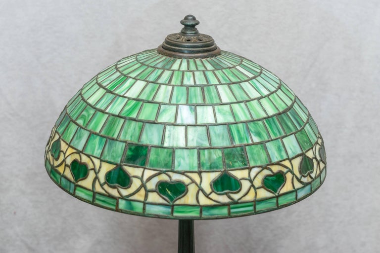 American Leaded Glass Table Lamp by Wilkinson, circa 1910 at 1stDibs