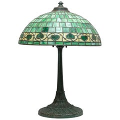 Antique American Leaded Glass Table Lamp by Wilkinson, circa 1910