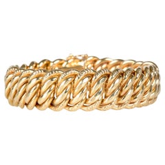 American link bracelet in 18-carat yellow gold