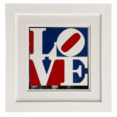American Love von Robert Indiana Gerahmte Emaille auf Aluminium:: 1975