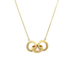 American Luxury Brand Black Starr & Frost 3 Rings Gold Necklace