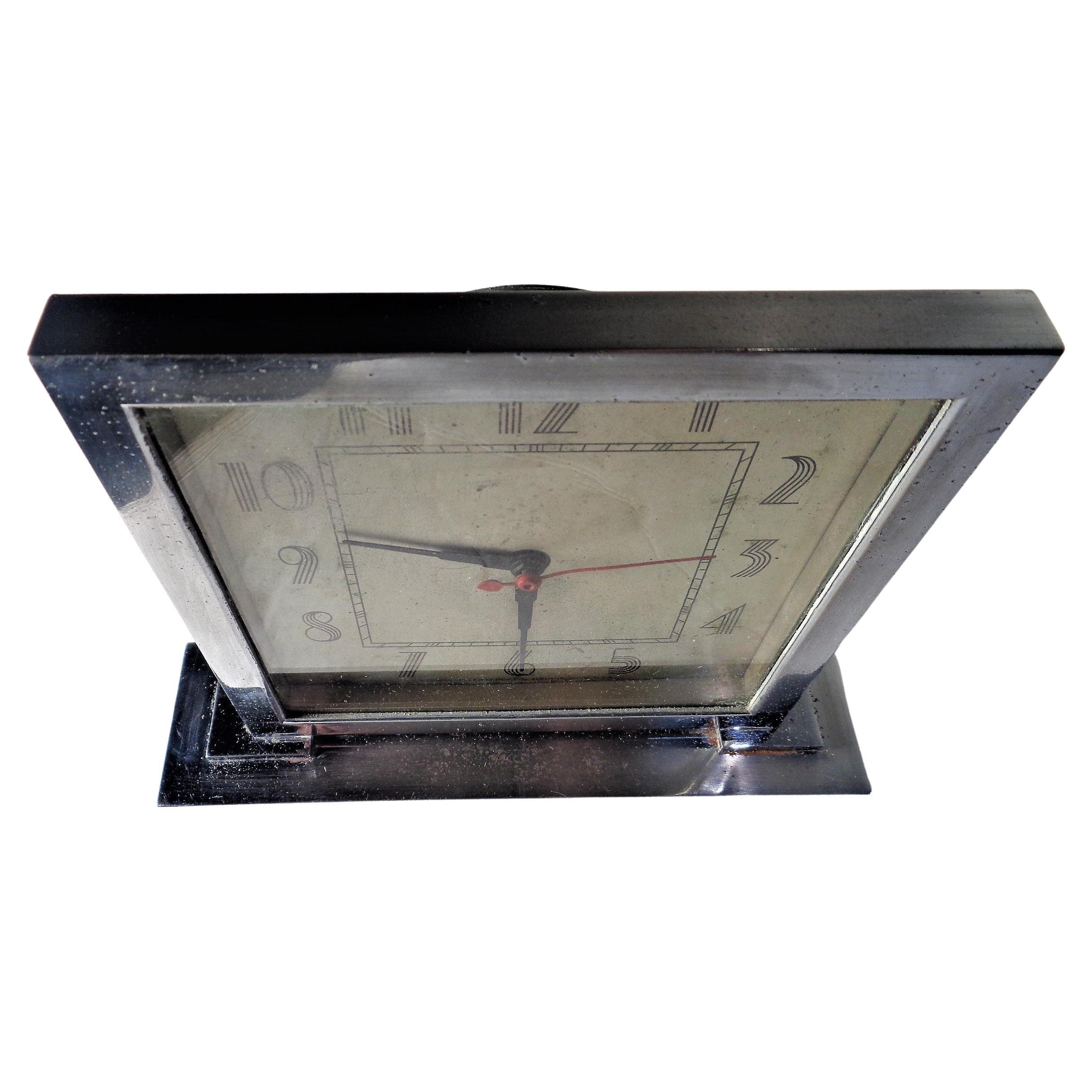 American Machine Age Clock Gilbert Rohde Herman Miller 1934 In Fair Condition In Rochester, NY