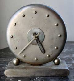 American Machine Age Table Clock