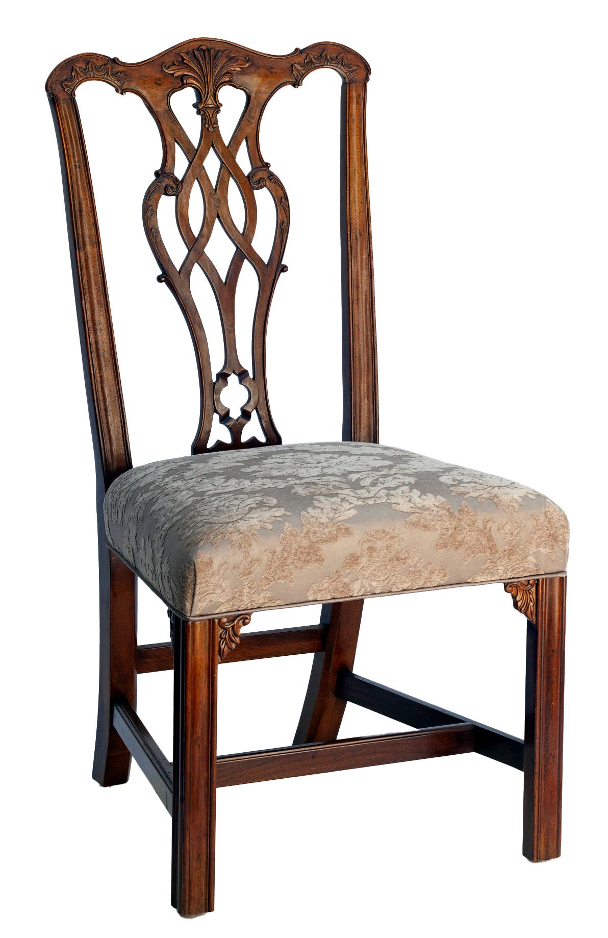 Chaises de salle à manger Chippendale de fabrication américaine Ensemble de 8 chaises en vente 1