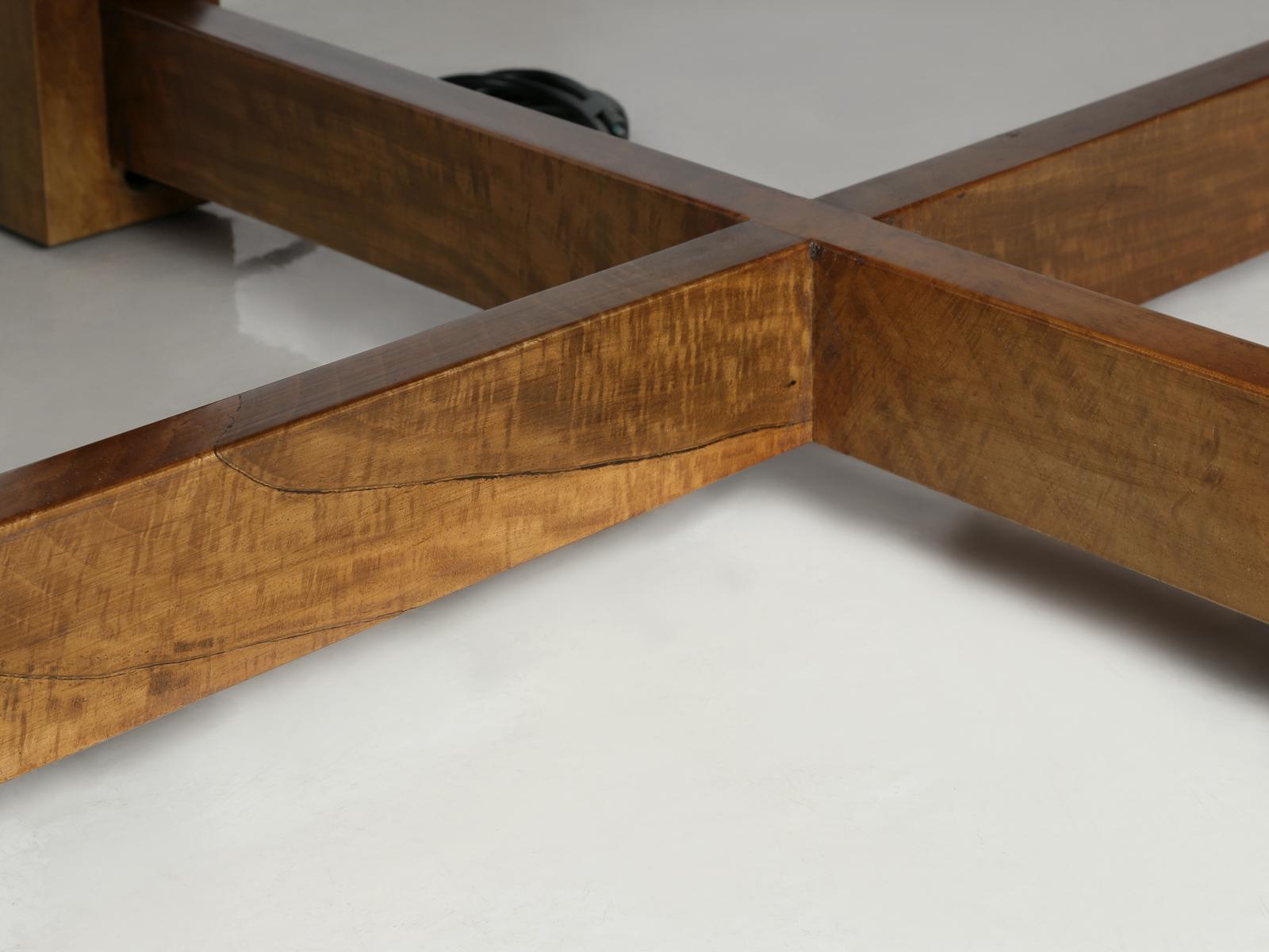 American Made Figured Walnut Desk Available Numerous Dimensions & Configurations For Sale 12