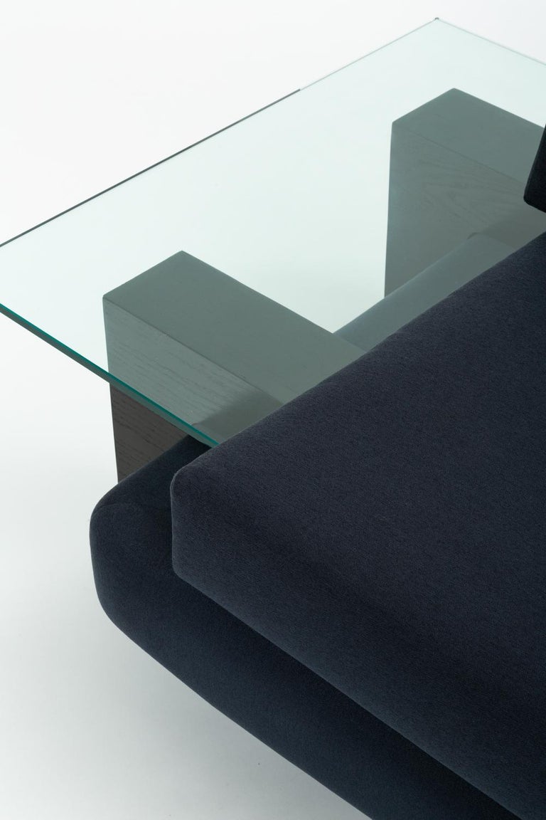 AmericanMade Sofa with Glass End Tables by Kroehler For Sale at