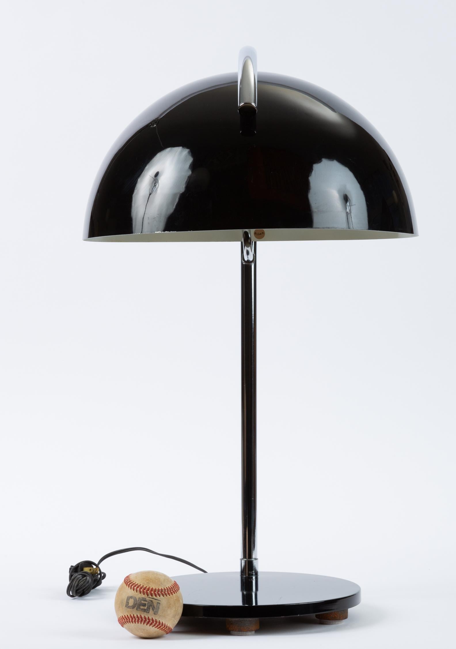 Mid-Century Modern American-Made Table Lamp with Mushroom Shade