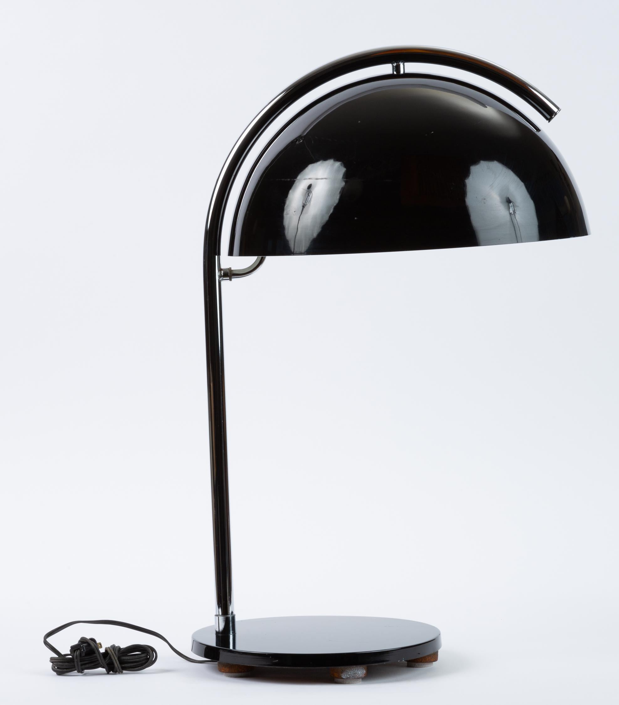 20th Century American-Made Table Lamp with Mushroom Shade