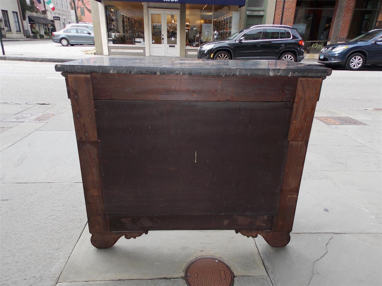 American Mahogany Acanthus Mable-Top Console, Isaac Vose, Boston, Circa 1830 For Sale 5