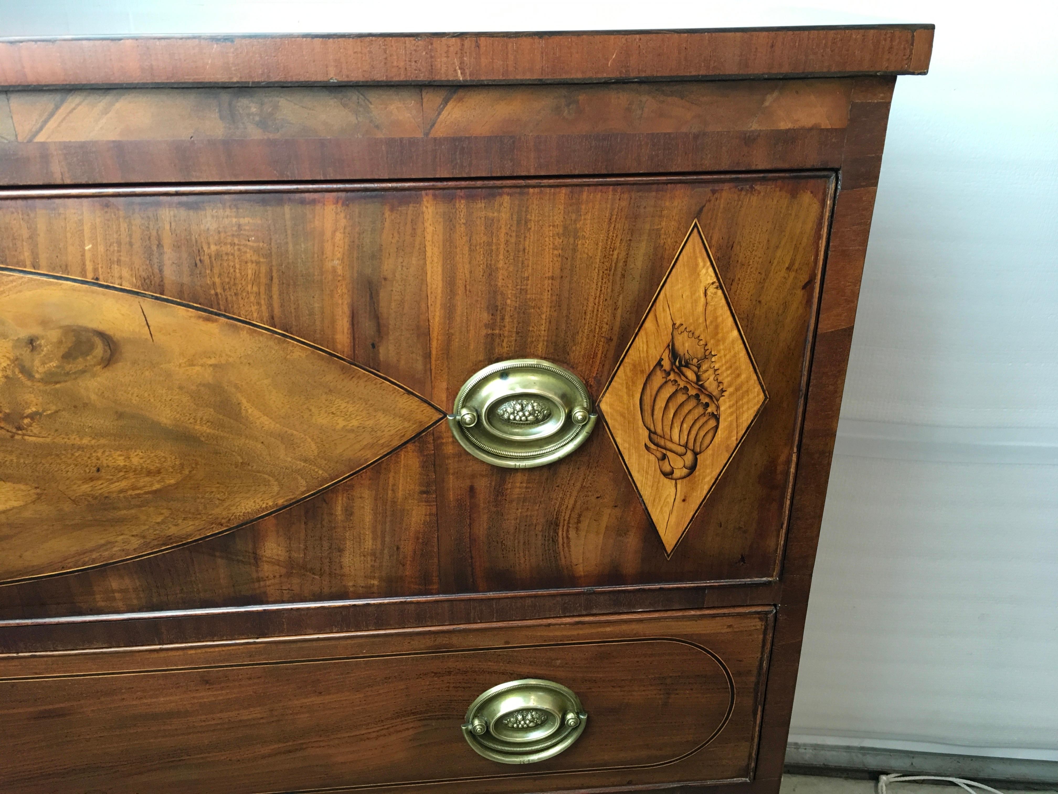 American Mahogany Chest of Drawers For Sale 5