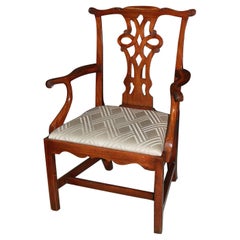 American Mahogany Chippendale Armchair