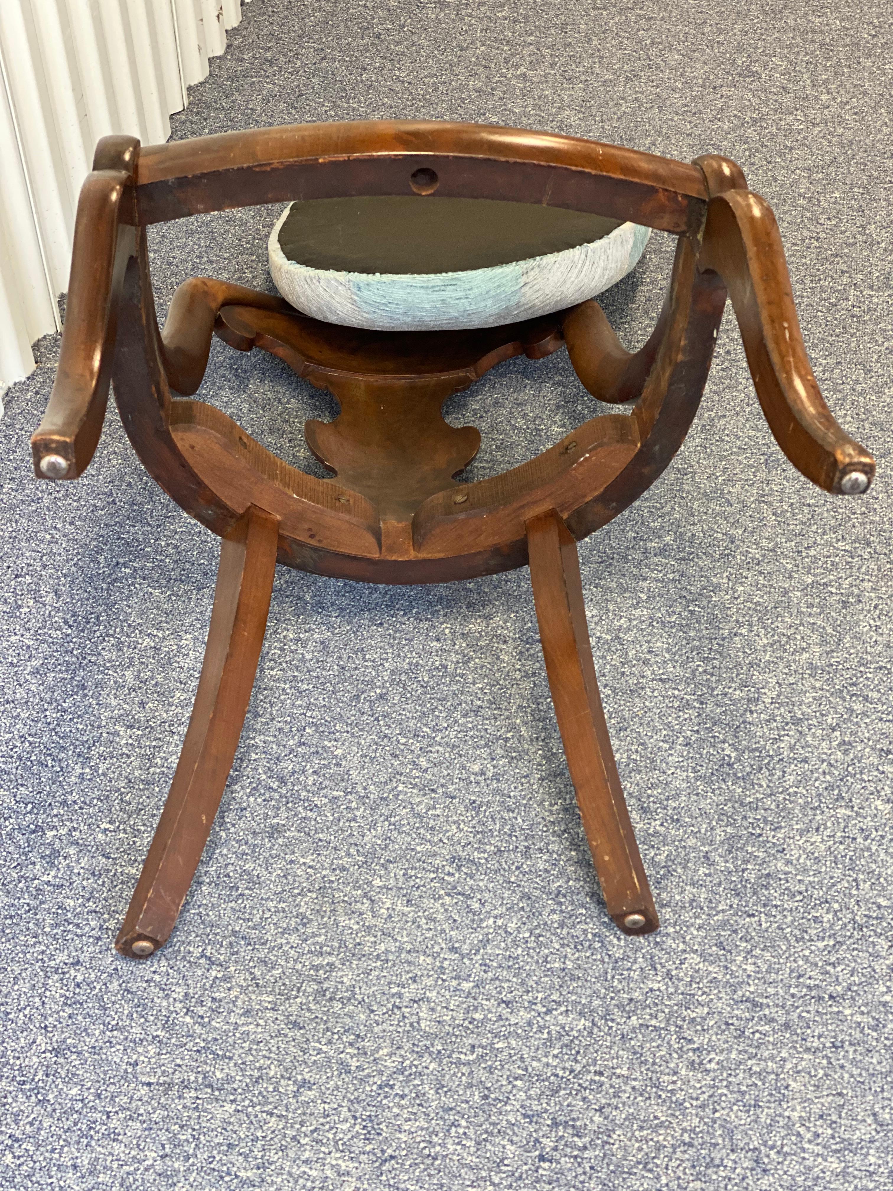 Sedia a gondola in mogano americano, 1815 ca. in vendita 7