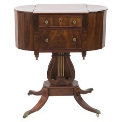 American Mahogany Sewing Table