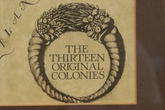 American Maple Print of 13 Colonies