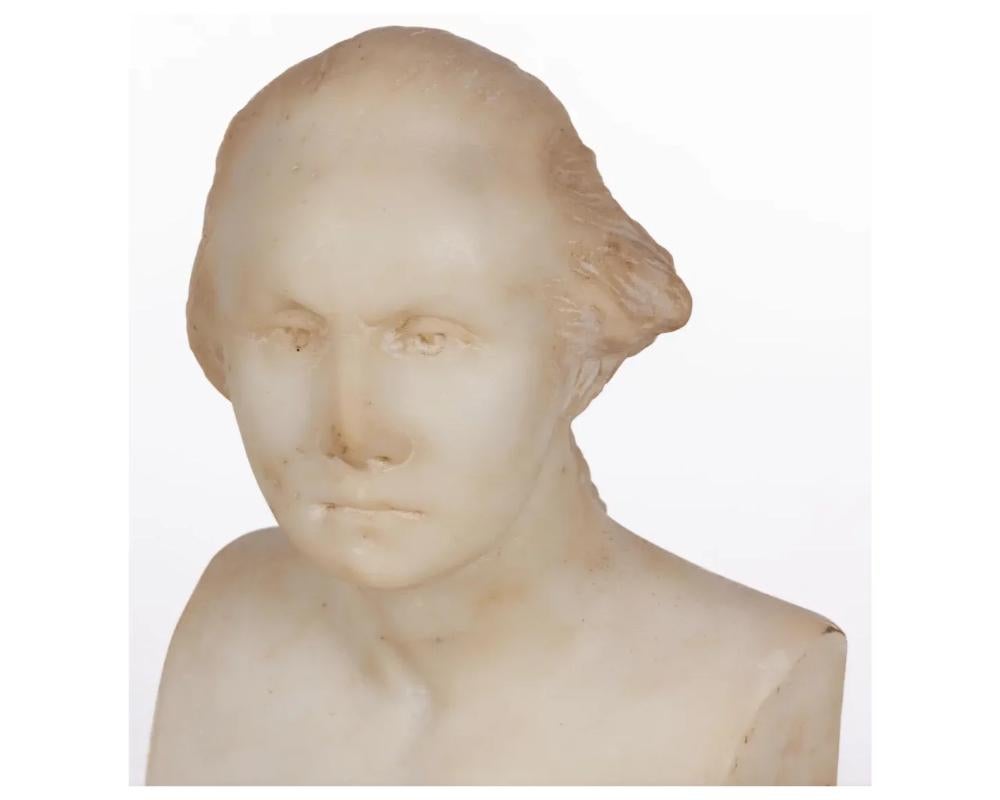American Marble Bust of George Washington, After Houdon, C. 1890 In Good Condition In New York, NY