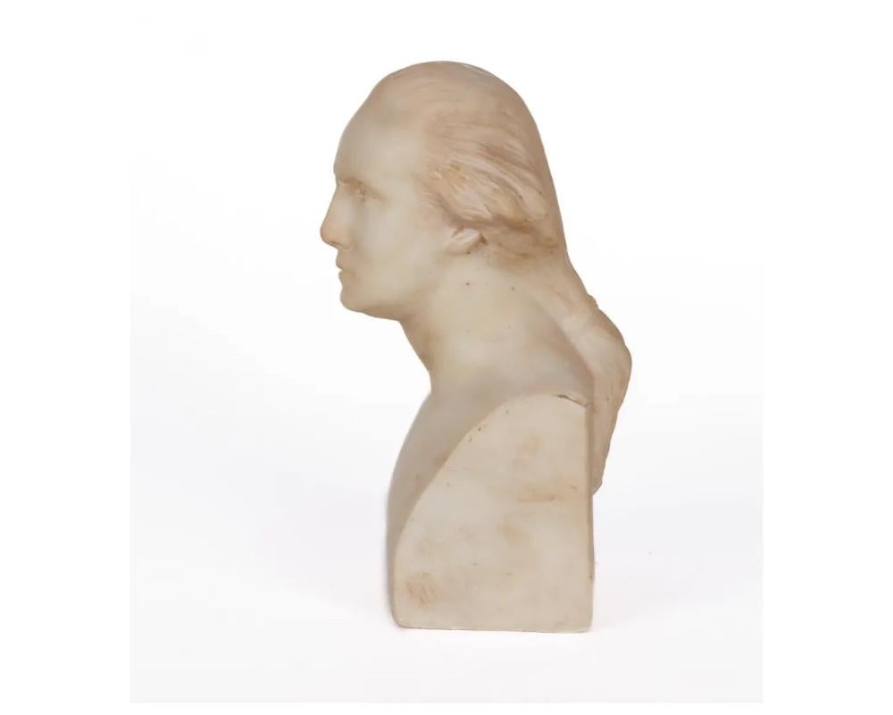 American Marble Bust of George Washington, After Houdon, C. 1890 1
