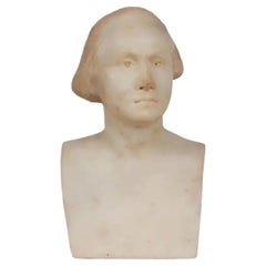 American Marble Bust of George Washington, After Houdon, C. 1890