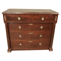 Antique American Marble Top Chest