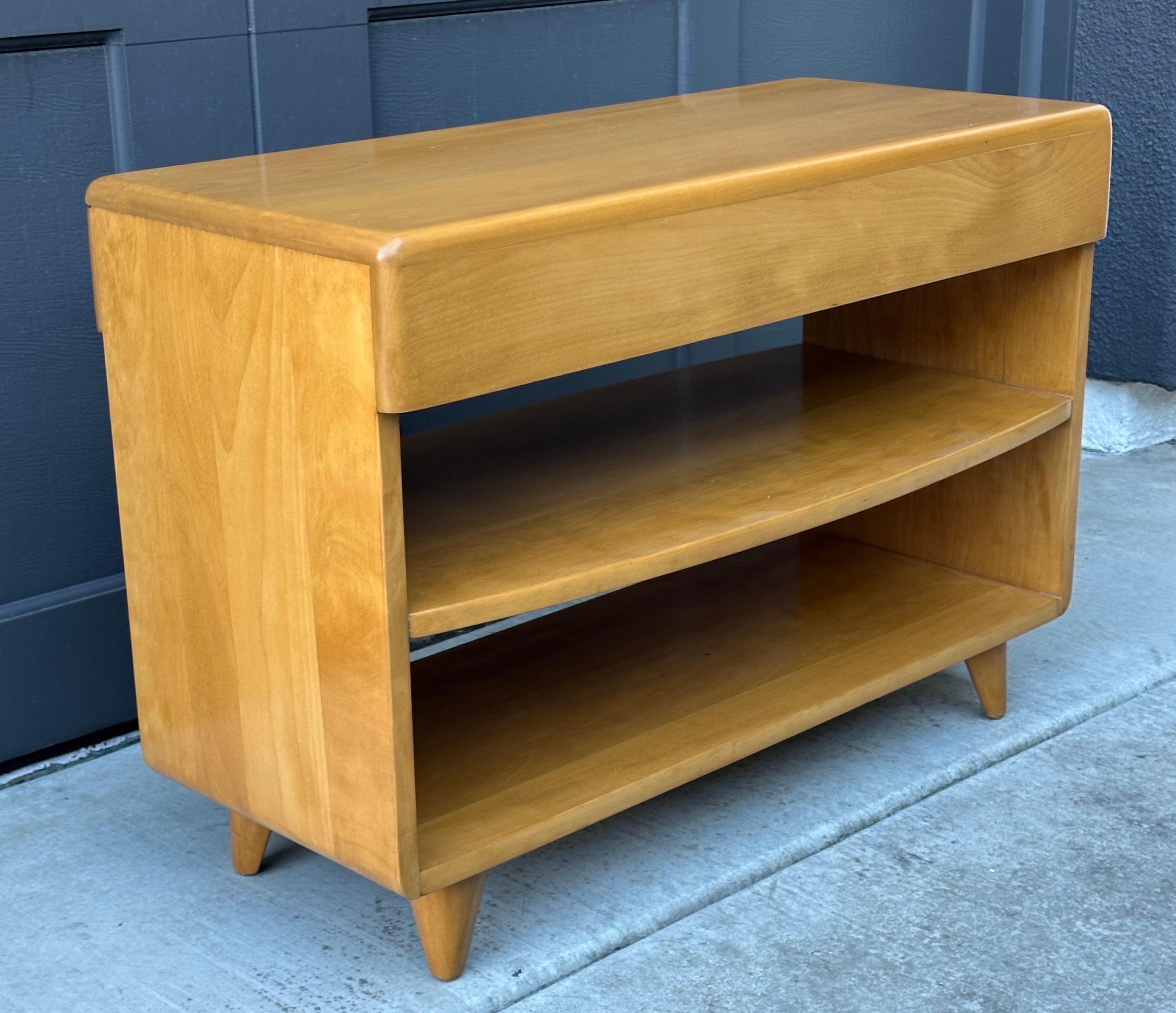 American MCM Bookcase / End Table with Drawer by Heywood Wakefield For Sale 6