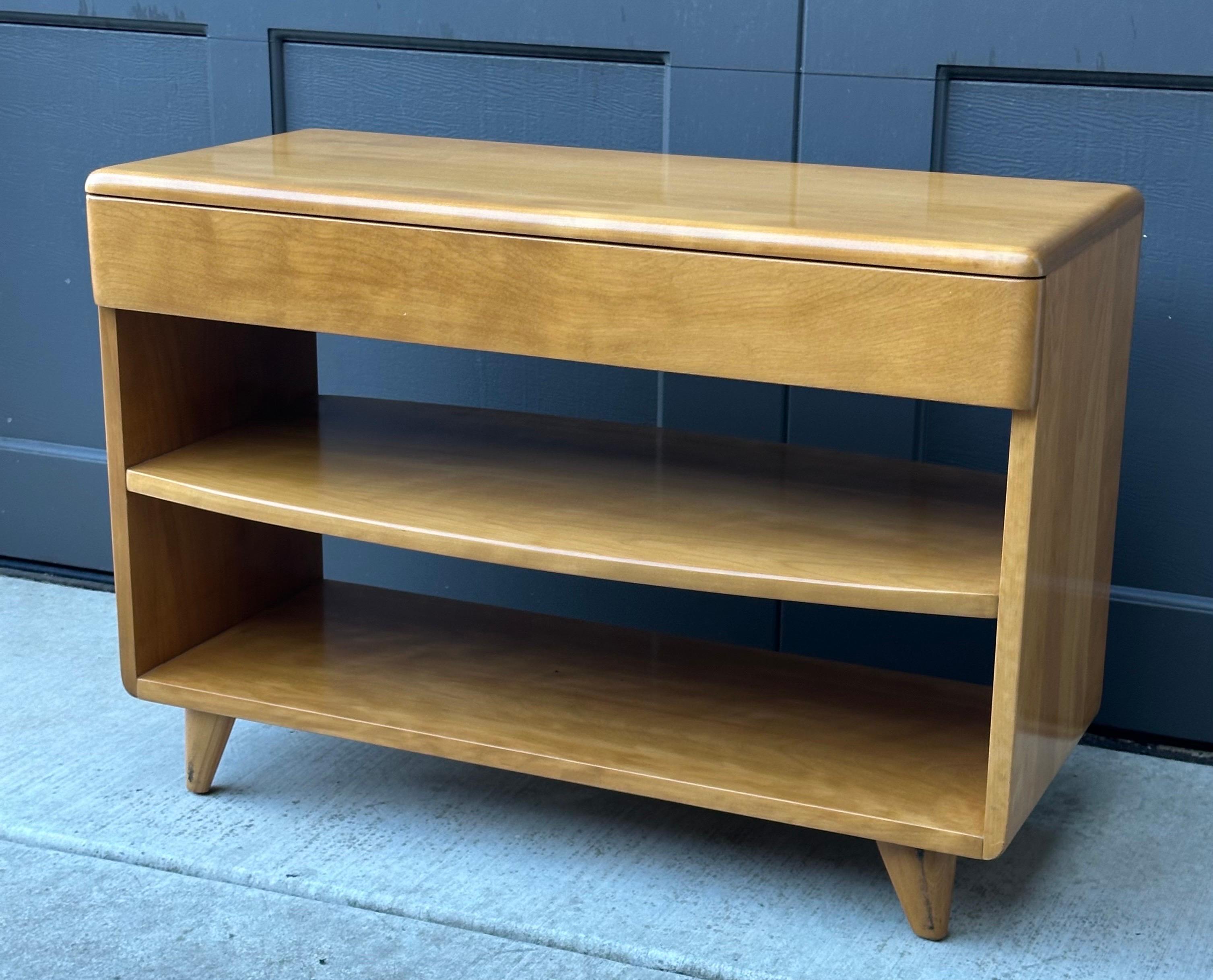 American MCM Bookcase / End Table with Drawer by Heywood Wakefield For Sale 10
