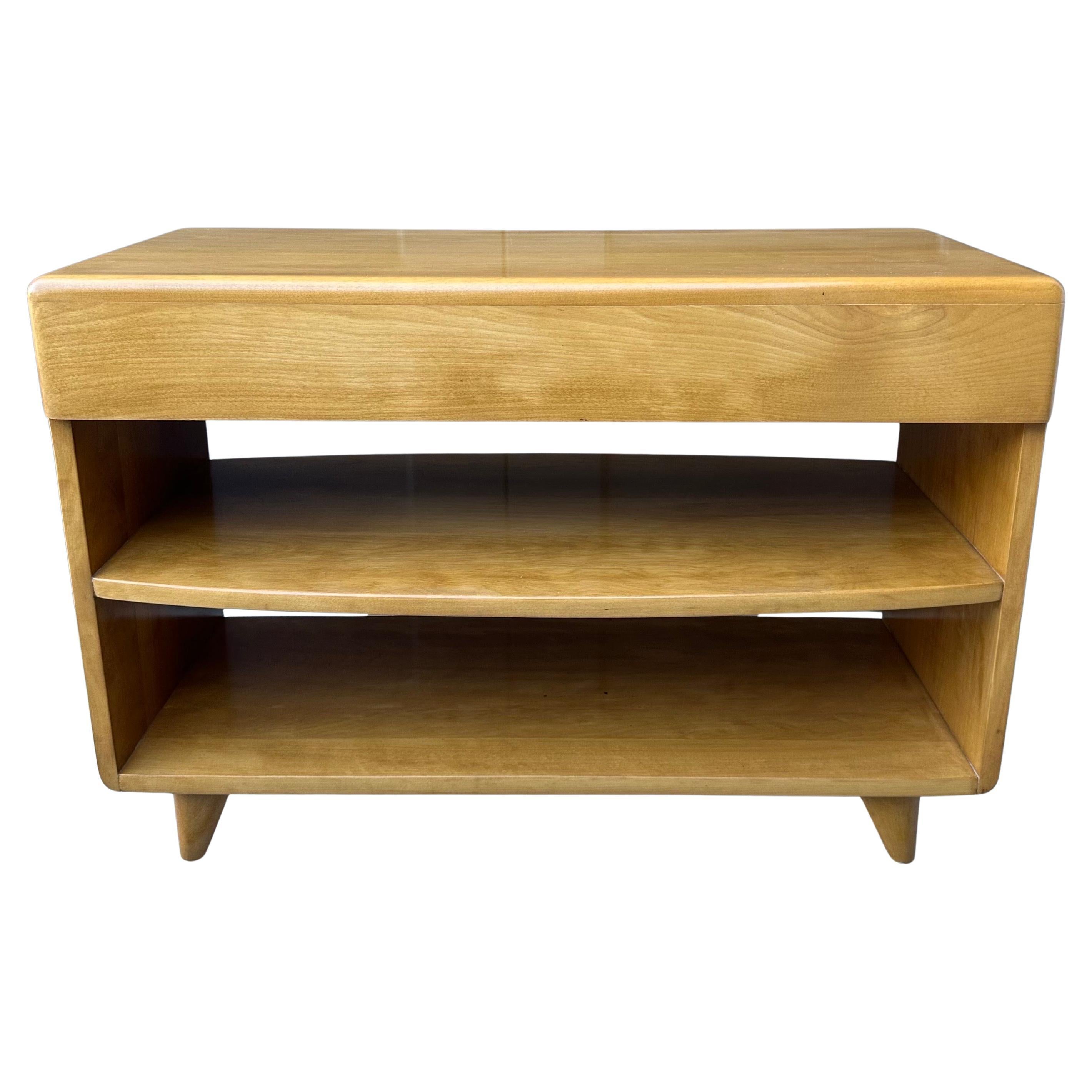 20th Century American MCM Bookcase / End Table with Drawer by Heywood Wakefield For Sale