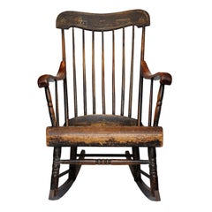 American Mid-19th Century Boston Rocker, circa 1840