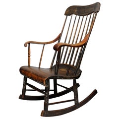 American Mid-19th Century Boston Rocker, circa 1840