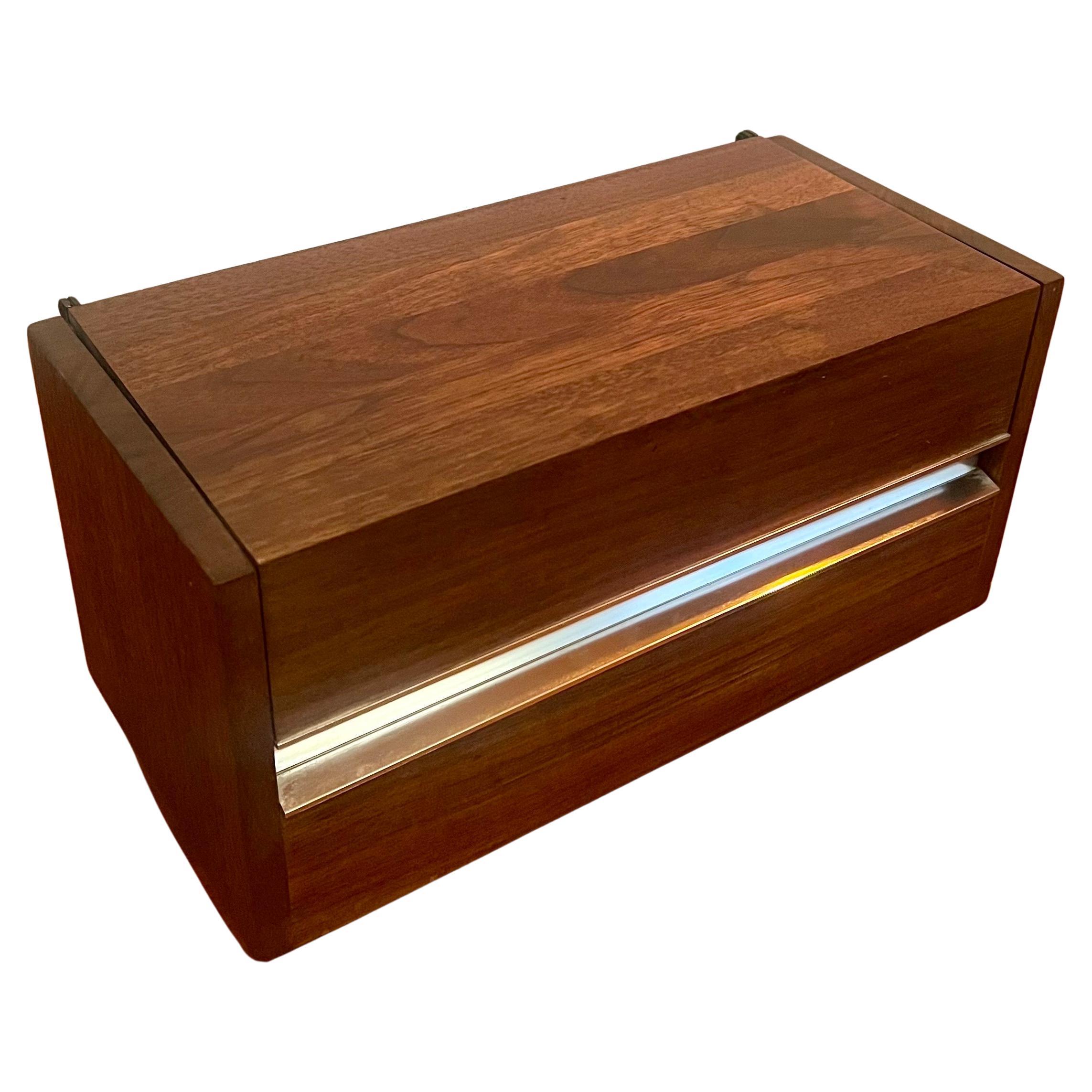 Mid-Century Modern American Mid century 007 Solid Walnut telephone in a Box For Sale
