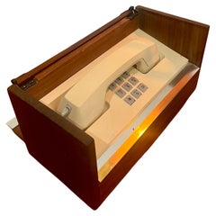 American Mid century 007 Solid Walnut telephone in a Box