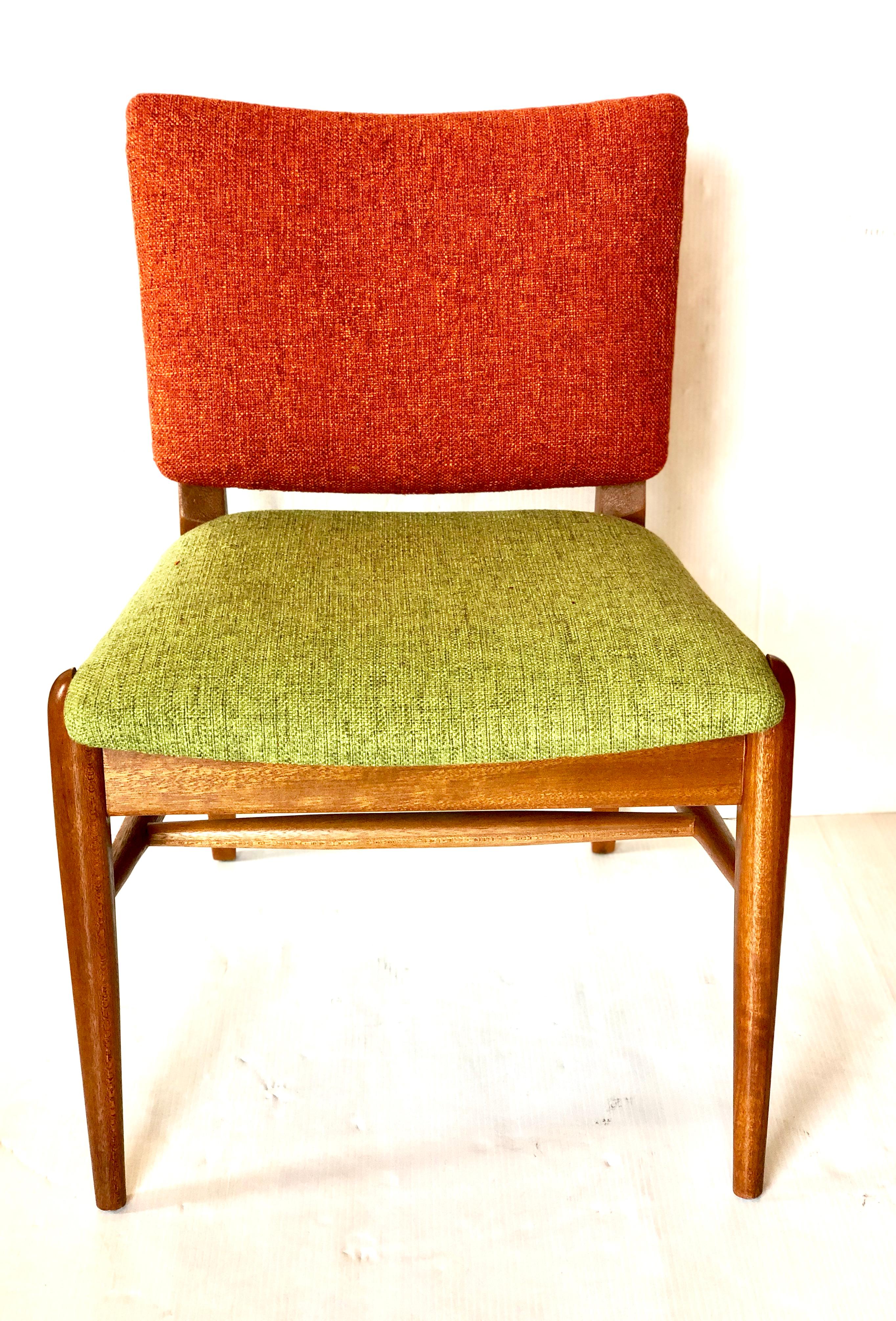 American Midcentury 4 Dining Chairs Designed by John Keal for Brown Saltman 1