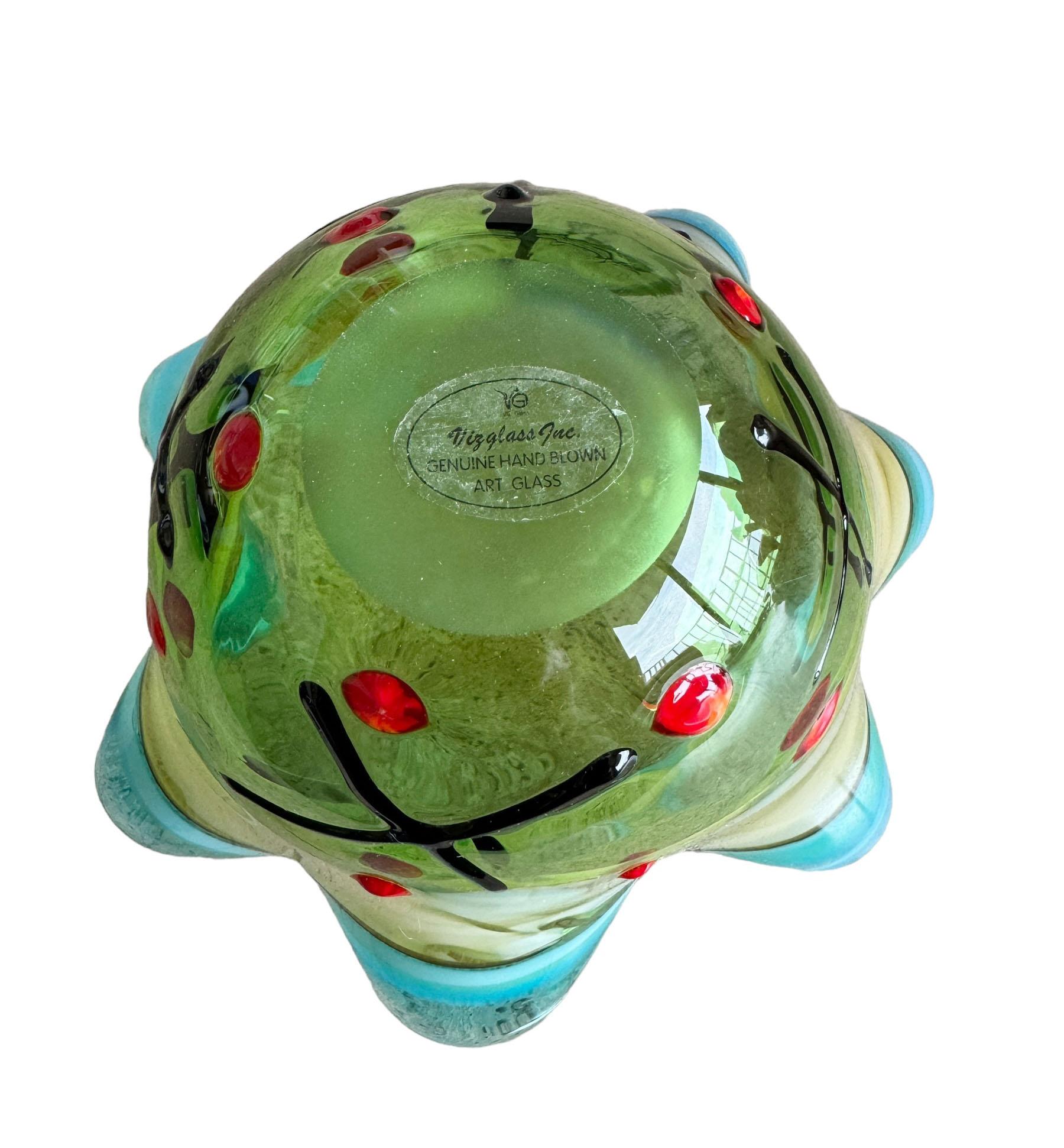 American Mid Century Art Glass Bowl For Sale 3