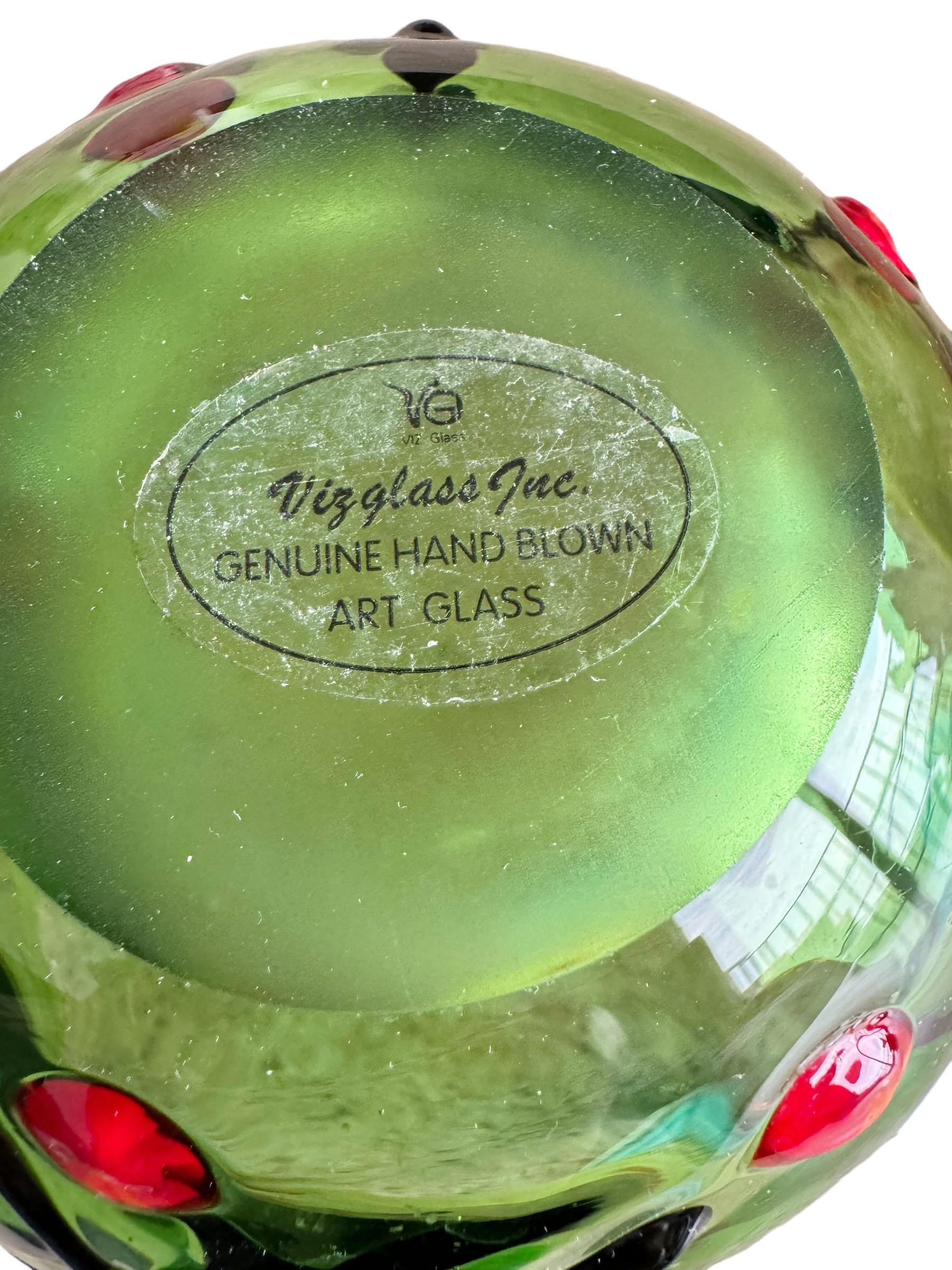 American Mid Century Art Glass Bowl For Sale 4