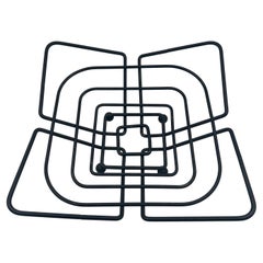 American Midcentury Atomic Age Iron Fruit Basket