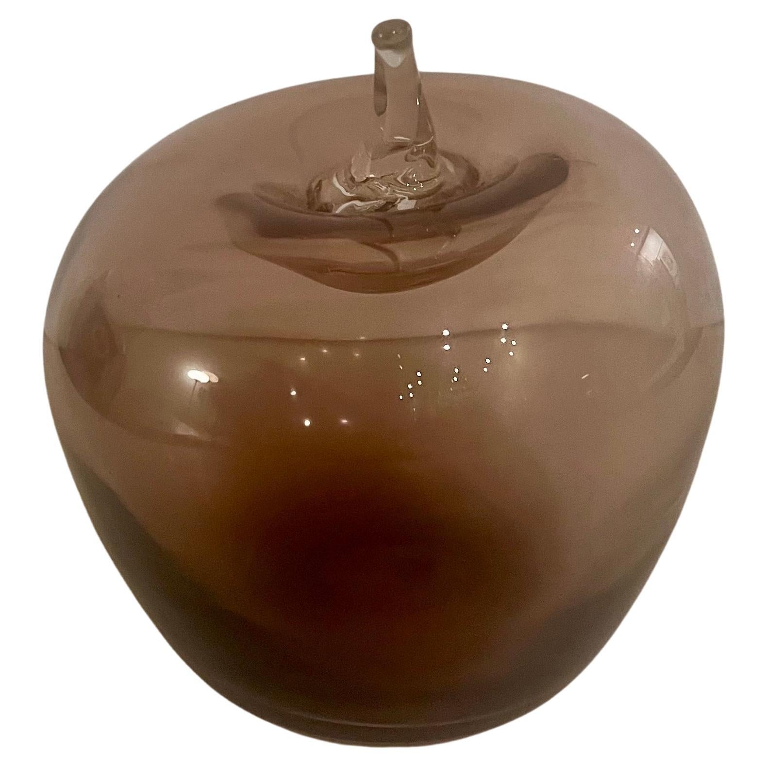 Mid-Century Modern Pomme américaine du milieu du siècle en verre Blenko en vente