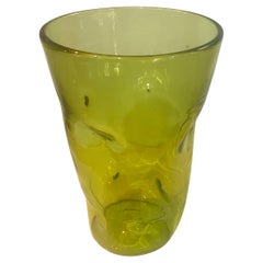 American Mid century Blown Glass Vase by Blenko 1970's