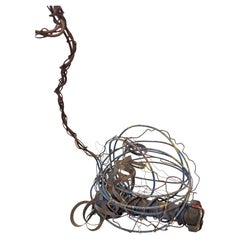 American Mid Century Brutalist Wire Sculpture