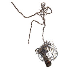 American Mid Century Brutalist Wire Sculpture