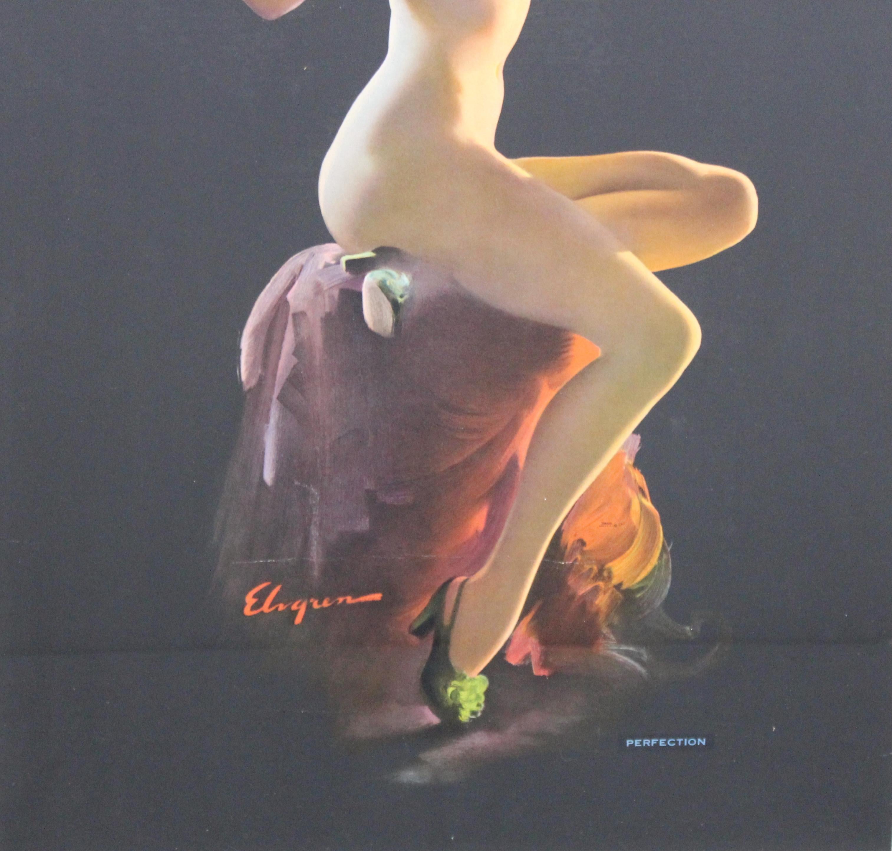 Gil Elvgren Haddon Sundblom Nackte Pin Up Mädchen-Kalenderplakat 7
