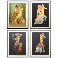 Gil Elvgren Haddon Sundblom Nackte Pin Up Mädchen-Kalenderplakat