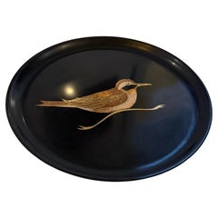 American Mid Century California Design Sandpiper Bird Tray by Couroc California