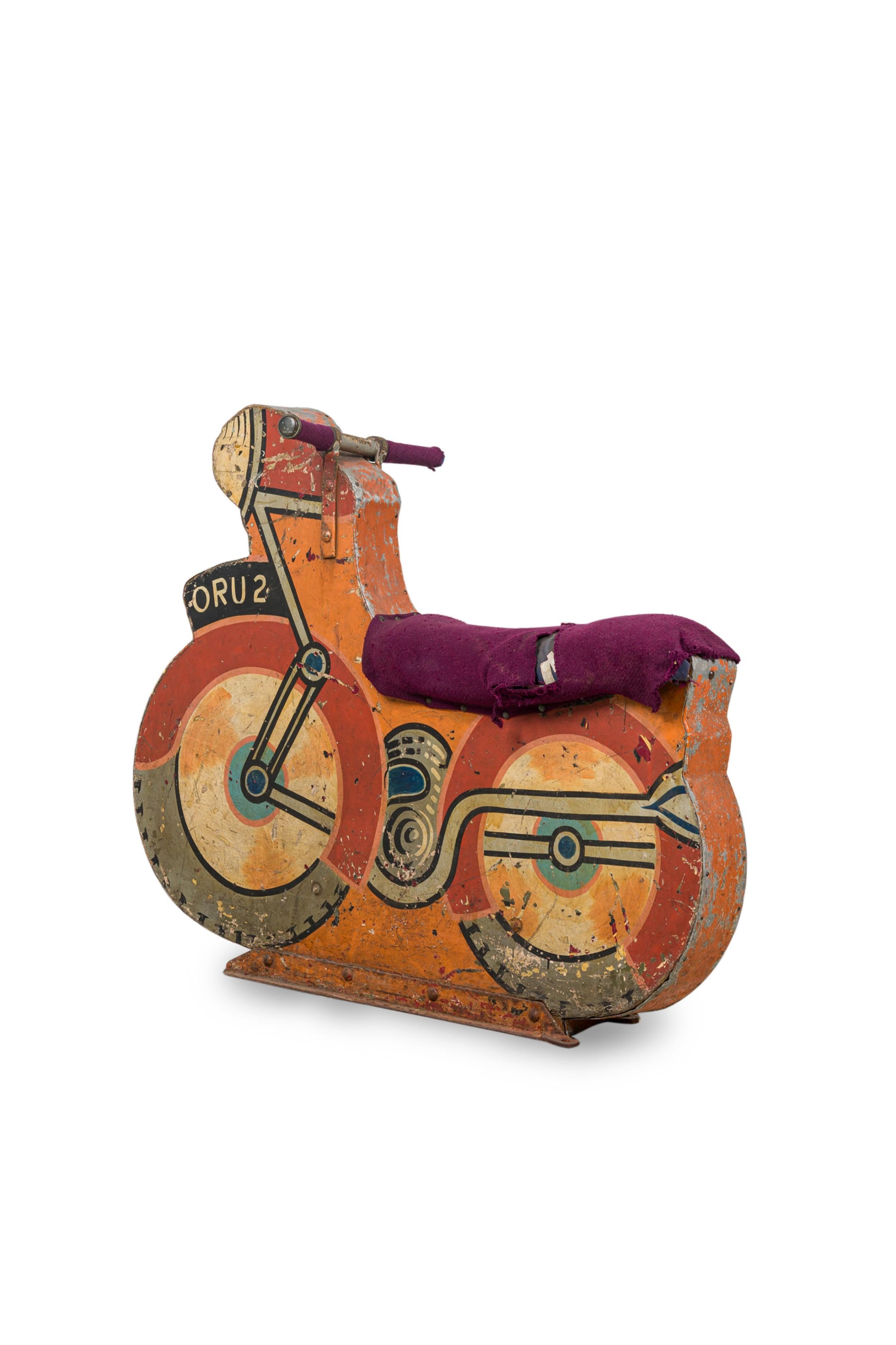 Mid-Century Modern American Mid-Century Carousel Motorcycle For Sale