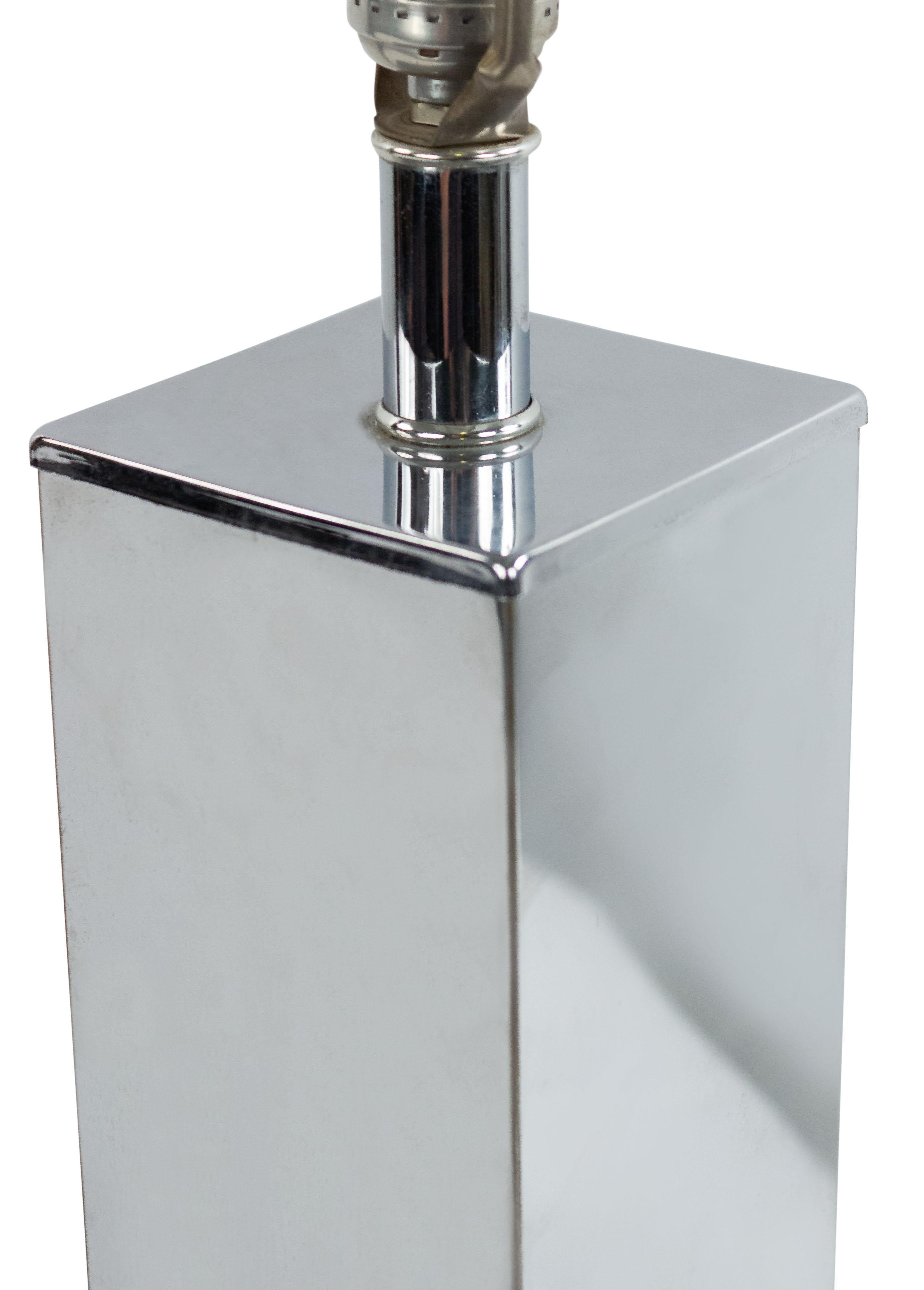 American Midcentury Chrome Table Lamp In Good Condition In Queens, NY