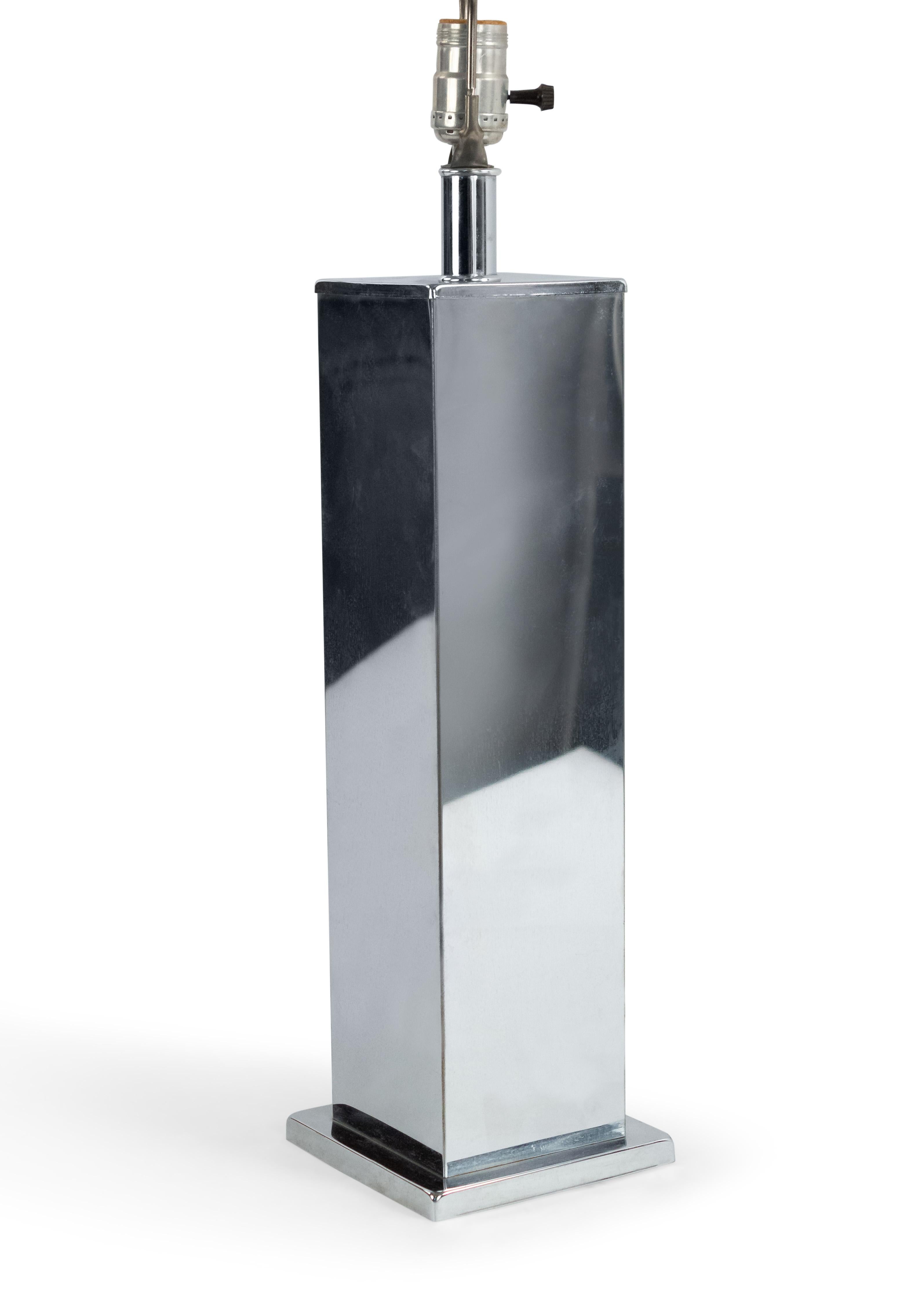 20th Century American Midcentury Chrome Table Lamp