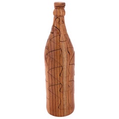 American Midcentury Coke Wood Bottle Puzzle Sculpture