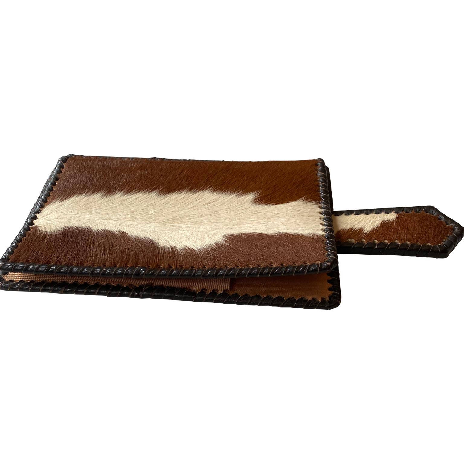 American Mid-Century Cowhide Desk Accessory With Letter Opener In Good Condition In Haddonfield, NJ