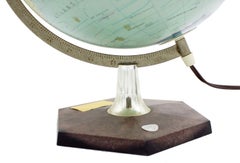 Globe de bureau américain du milieu du siècle
